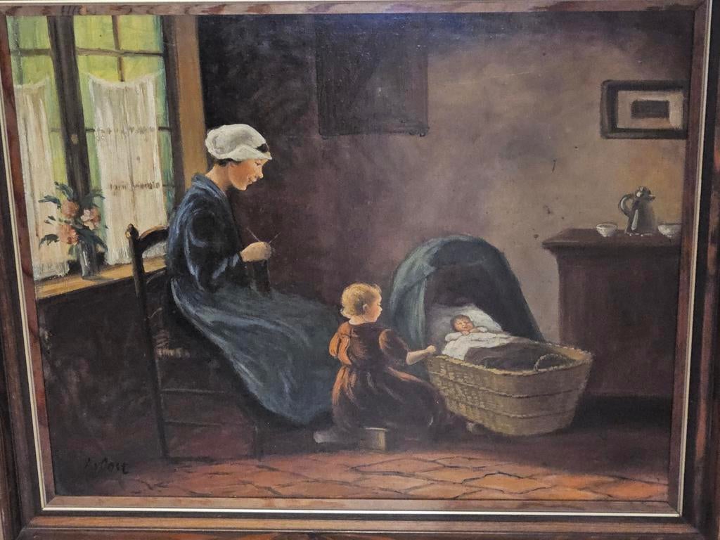 Schilderij en schilder A v Oost, Ophalen of Verzenden