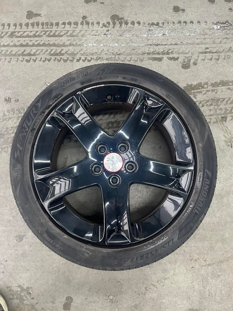 Peugot velgen  zwart 17 inch, Auto-onderdelen, Banden en Velgen, Gebruikt, Velg(en), 17 inch, Ophalen of Verzenden