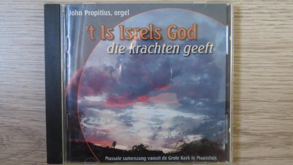 Cd orgel en samenzang: John Propitius, 't Is Isrels God die, Ophalen of Verzenden, Zo goed als nieuw, Gospel