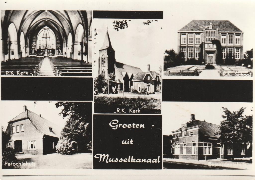 Musselkanaal, Verzamelen, Ansichtkaarten | Nederland, Ophalen of Verzenden, 1940 tot 1960, Ongelopen, Groningen