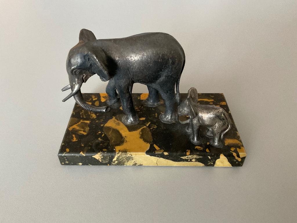 Afrikaanse Olifant met jong - nr. 2 verzilverd - WWF, Verzenden, Gebruikt, Dier