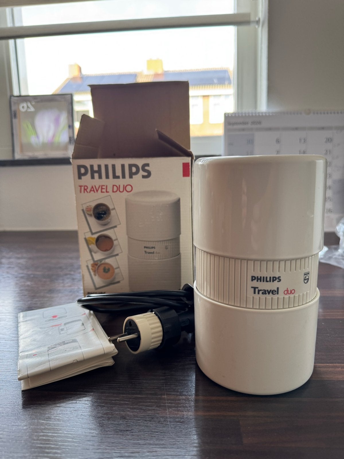 Philips Travel Duo HD 4372 Waterkoker/Koffiezetapparaat, Minder dan 1 liter, Ophalen of Verzenden, Zo goed als nieuw