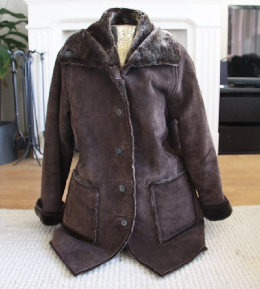 Mooie Warme Suede Kenvlo Jas (Maat 40) € 65,-, Maat 38/40 (M), Kenvlo, Bruin, Ophalen of Verzenden