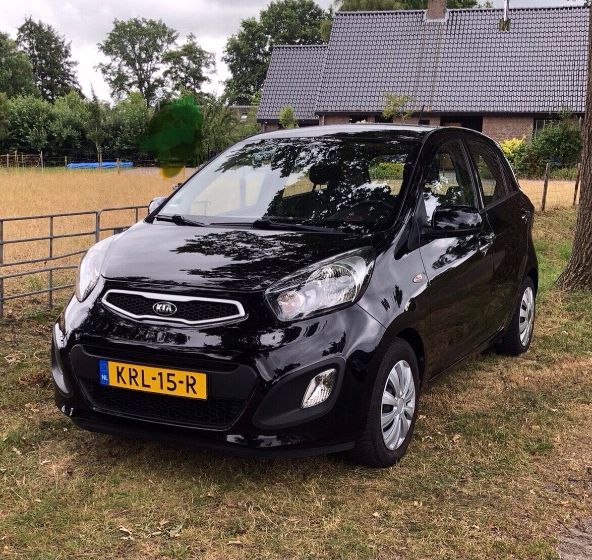 Kia Picanto 1.0 CVVT 2015 zwart 5-drs, Voorwielaandrijving, Stof, Zwart, Handgeschakeld