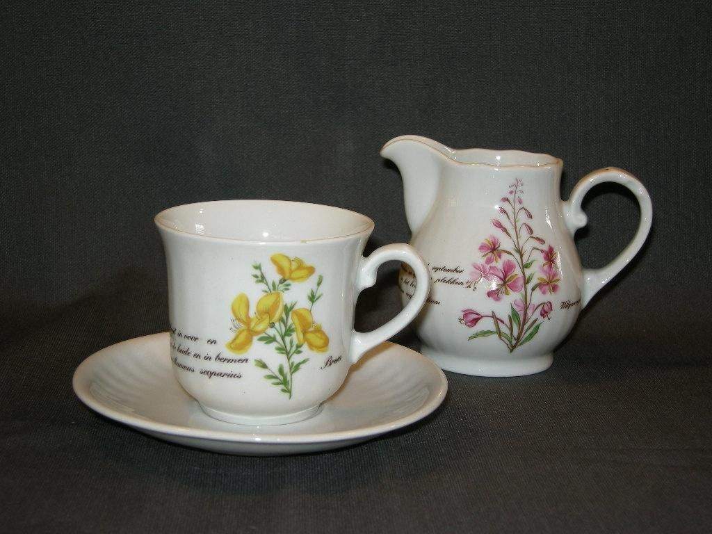 Libelle Wilde planten, diverse losse onderdelen, Antiek en Kunst, Antiek | Servies los, Ophalen of Verzenden