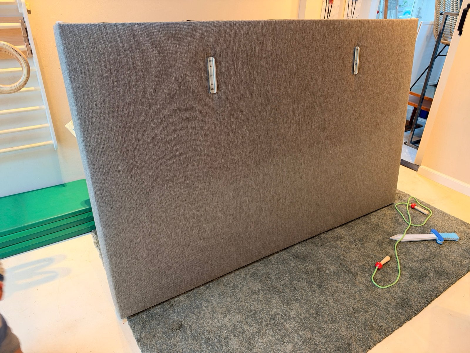 Achterwand bed, Ophalen, Tweepersoons, Zo goed als nieuw, 180 cm