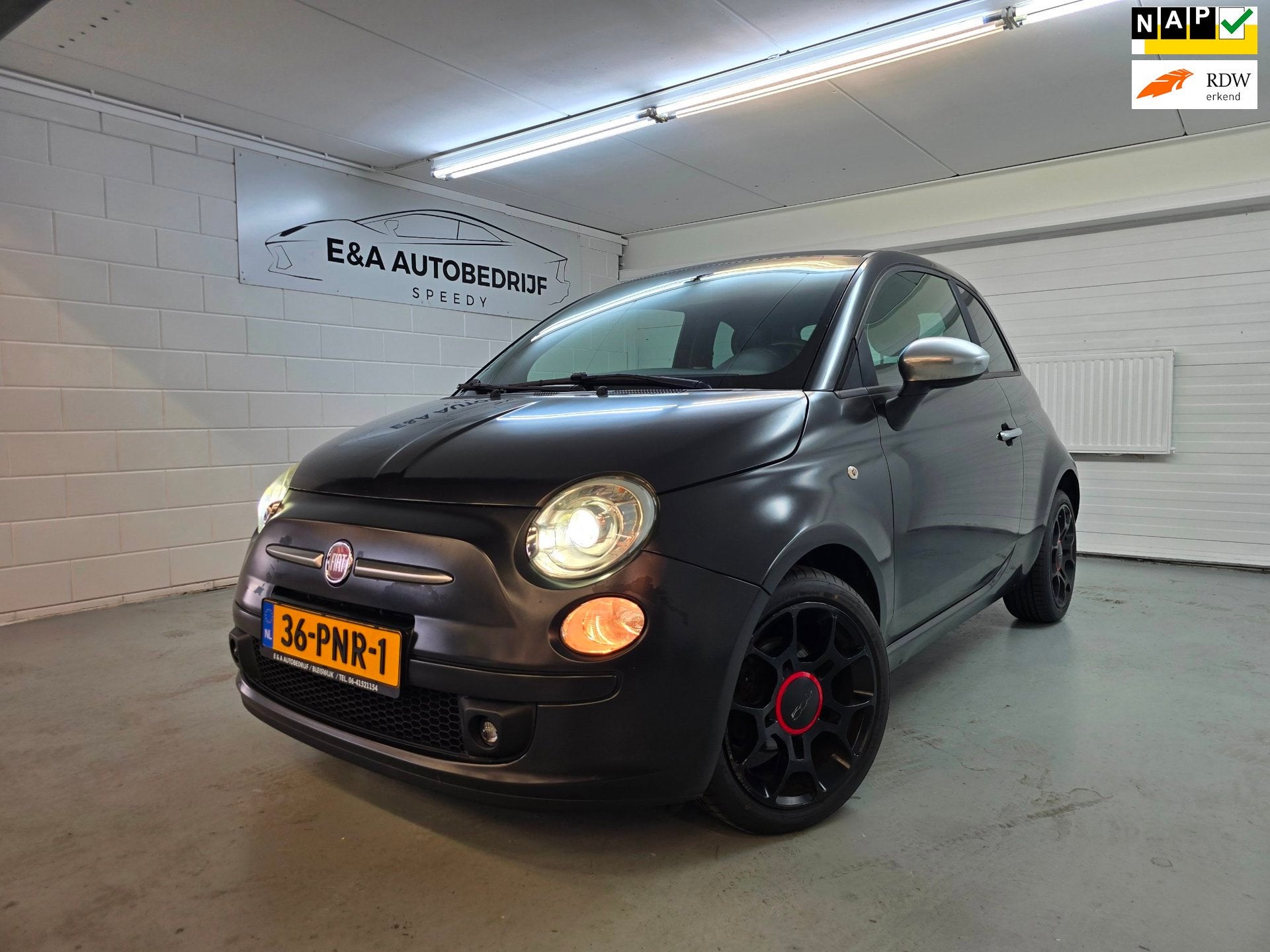 Fiat 500 0.9 TwinAir Blackjack / NAP / APK / CLIMA, Auto's, Voorwielaandrijving, Euro 5, 86 pk, Gebruikt