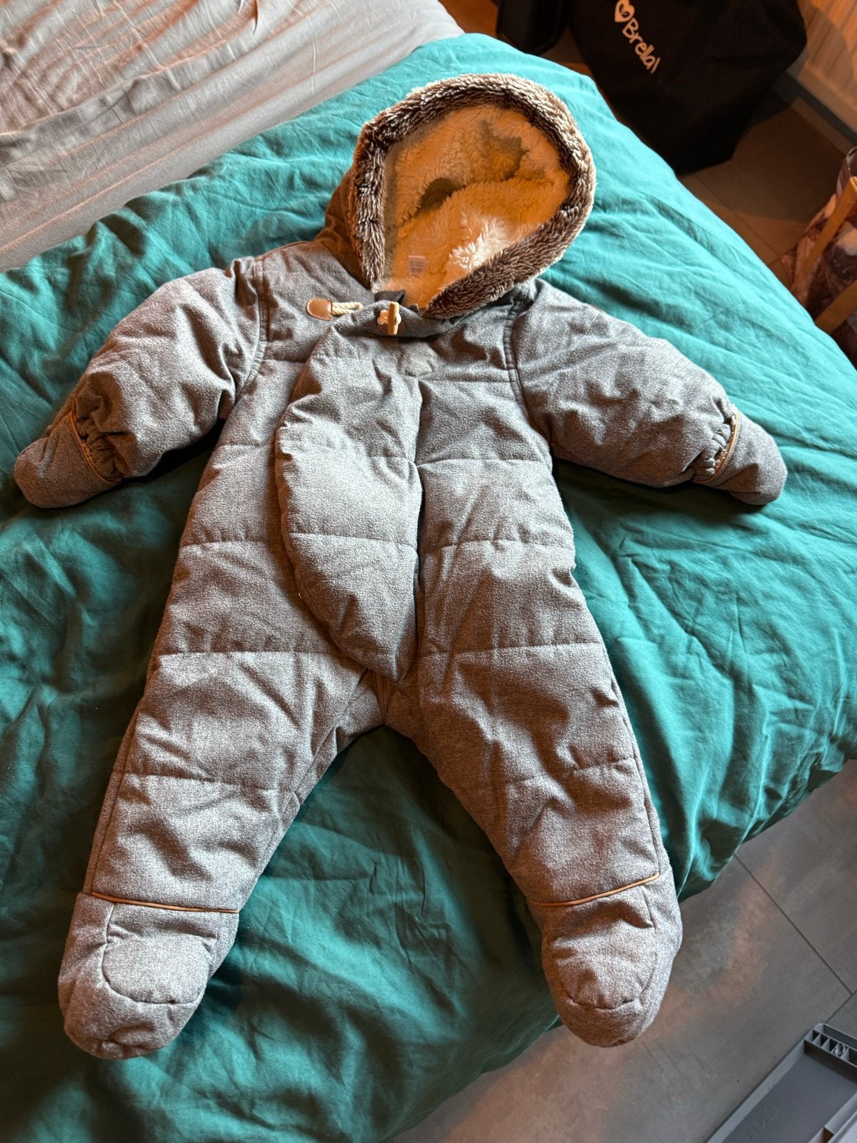 Warme baby winterpak / skipak 6-12 maanden, Ophalen of Verzenden, Gebruikt, Jongetje of Meisje
