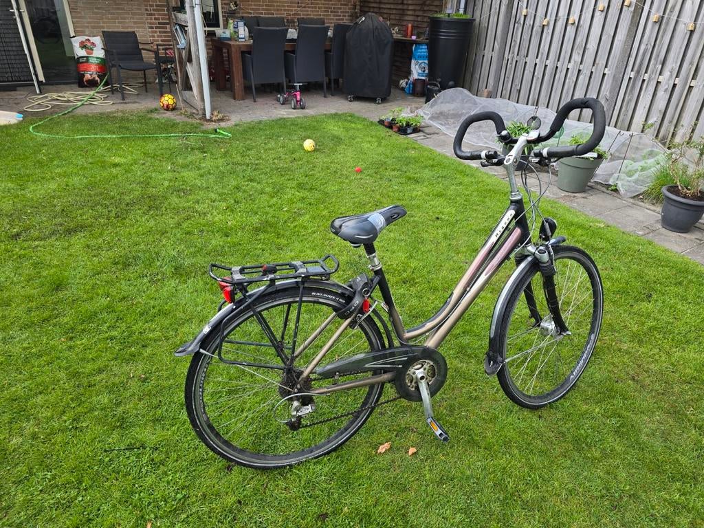 Herenfiets 28 inch, framemaat 46, met versnellingen, Overige merken, Gebruikt, Versnellingen, Minder dan 49 cm