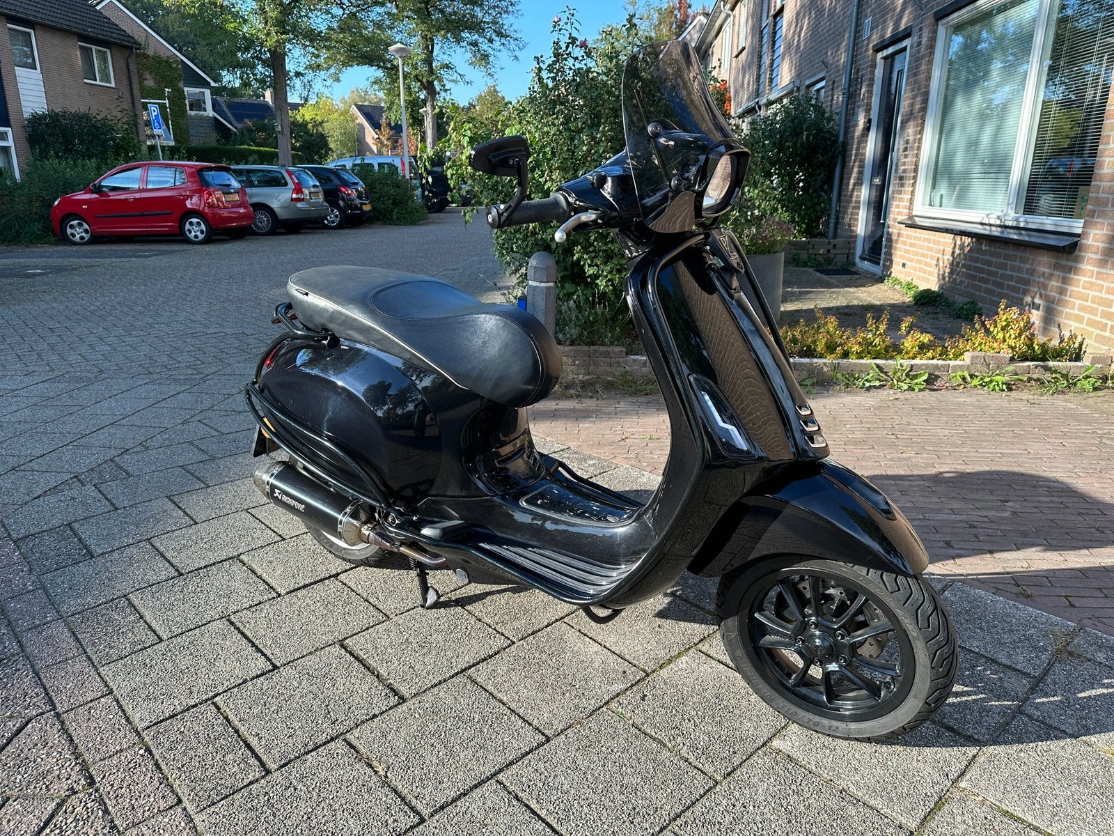 Vespa Sprint 80cc Akrapovic Begrenzer Forged Carbon Zelioni, Fietsen en Brommers, Ophalen, Gebruikt, Overige modellen, Maximaal 45 km/u