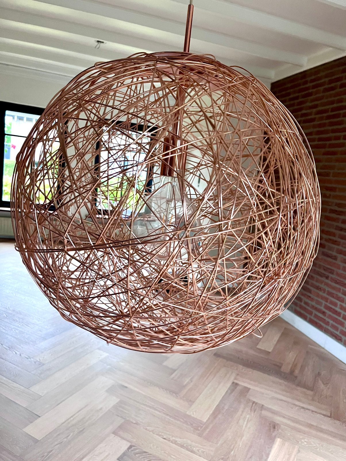 Rose hanglamp, Ophalen, Zo goed als nieuw, 50 tot 75 cm