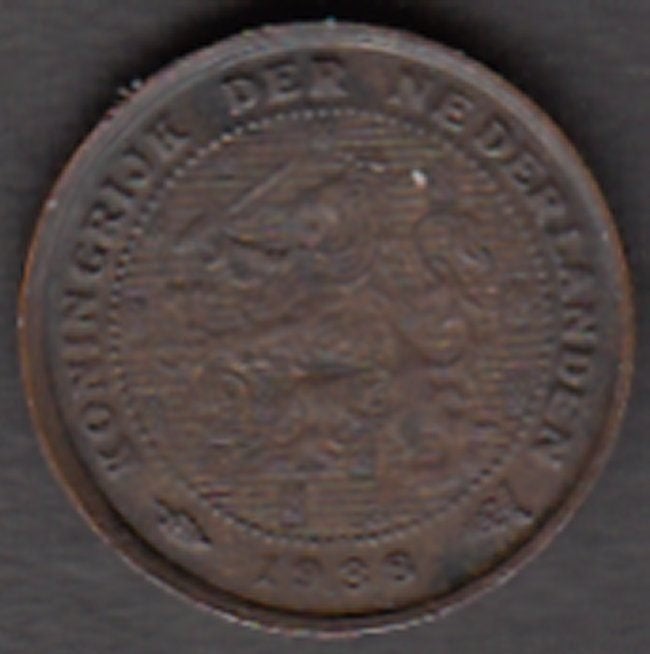 Nederland halve cent 1938 Wilhelmina in munthouder, Postzegels en Munten, Munten | Nederland, Ophalen of Verzenden, Koningin Wilhelmina