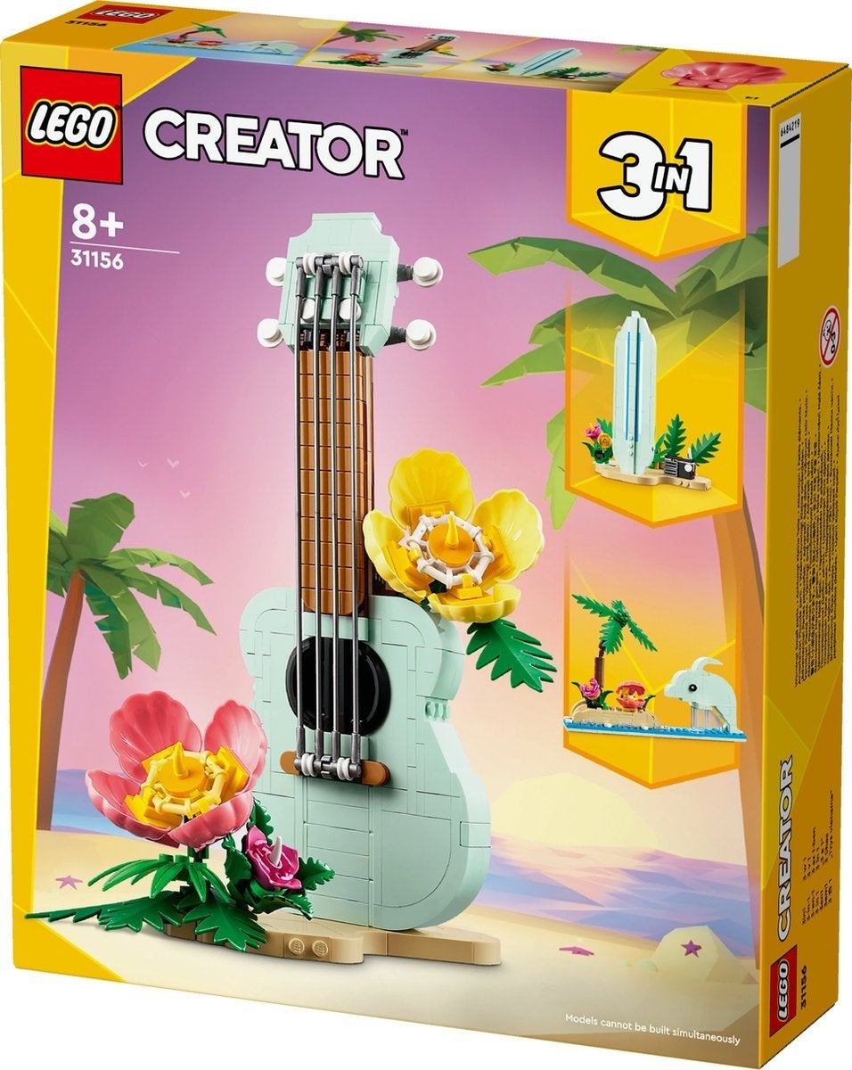 LEGO Creator 3in1 Tropische Ukelele Dolfijn Surfplank 31156