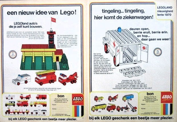 10 oude advertenties reclames Lego 70-81 Duplo Technic trein, Ophalen of Verzenden, Huis en Inrichting