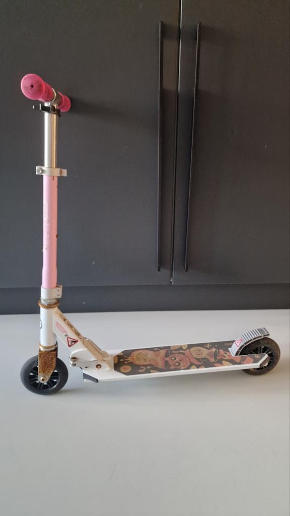 Oxelo kinderstep roze/wit - Gebruikt, Ophalen, Gebruikt, Gewone step, Oxelo