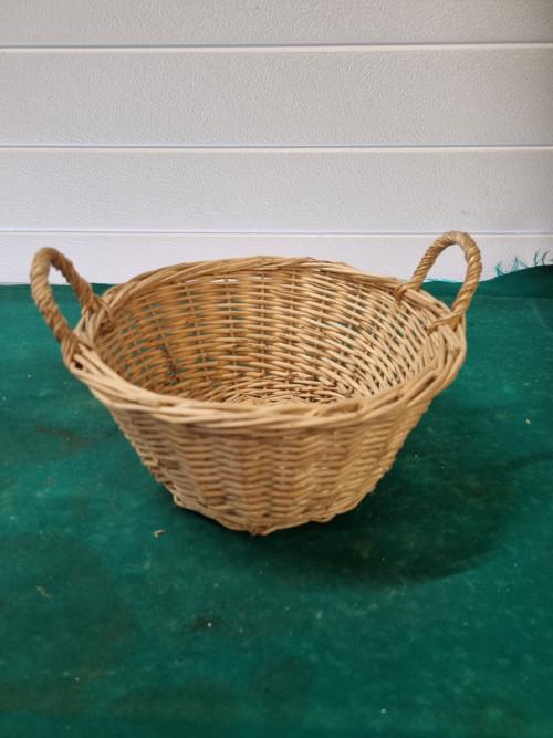 mandje riet rond met hengsels, Ophalen of Verzenden, 'T Olde Gre-j, Info@toldegrej.nl, Endepoelstraat 20f Didam