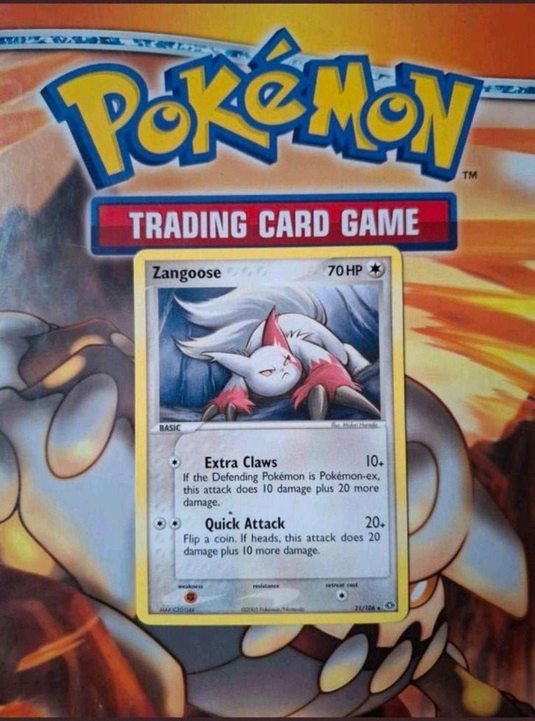 Zangoose 21/106 Ex Emerald set pokemon kaart rare, Hobby en Vrije tijd, Verzamelkaartspellen | Pokémon, Ophalen of Verzenden, Gebruikt