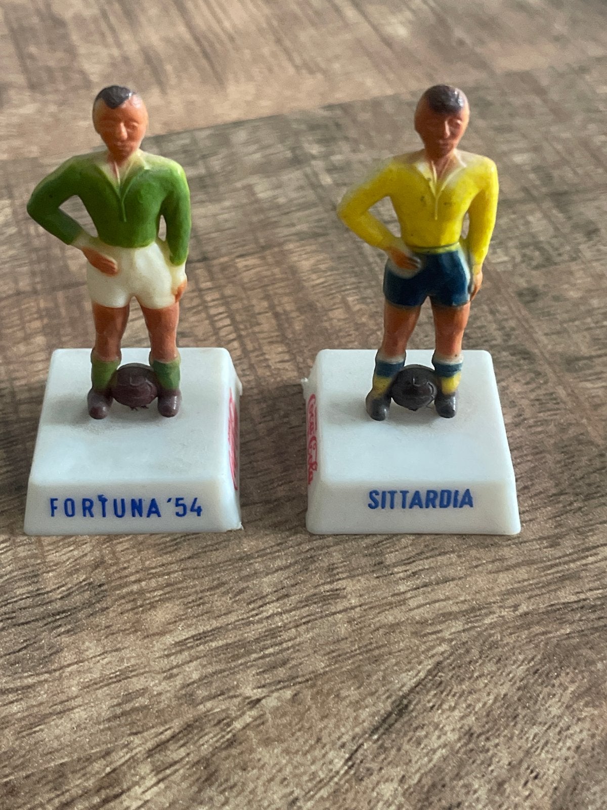 Fortuna Sittard voetbalpoppetjes 1954 - Coca-Cola, Ophalen of Verzenden, Gebruikt