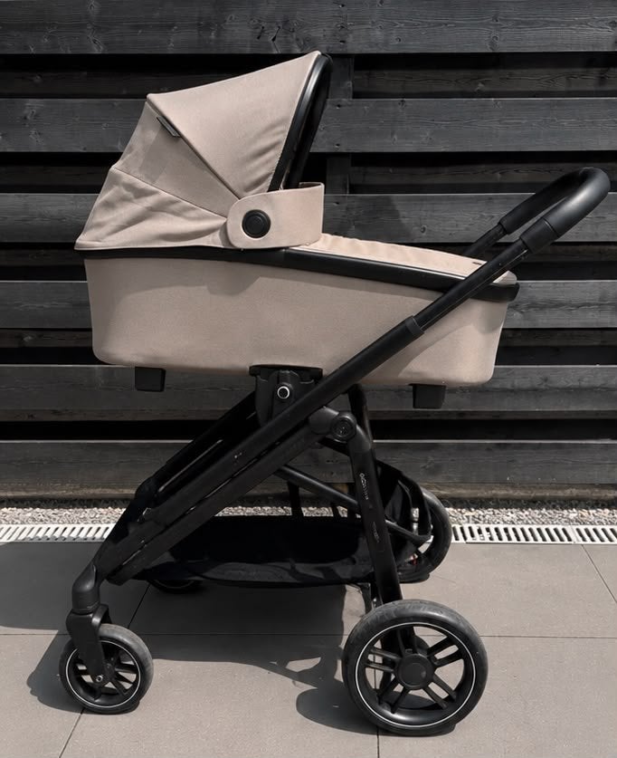 Maxi-Cosi Plaza Plus Luxe Twillic Truffle Kinderwagen, Ophalen, Verstelbare duwstang, Zo goed als nieuw, Combiwagen