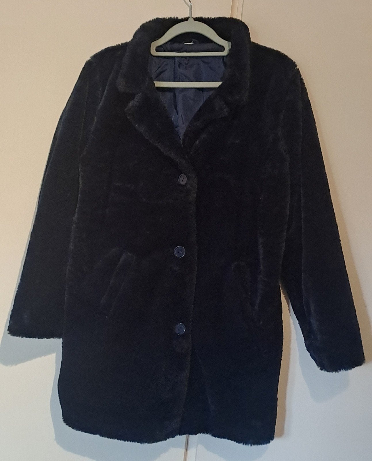 Zwarte teddy jas dames – Zeeman. size  164, Ophalen