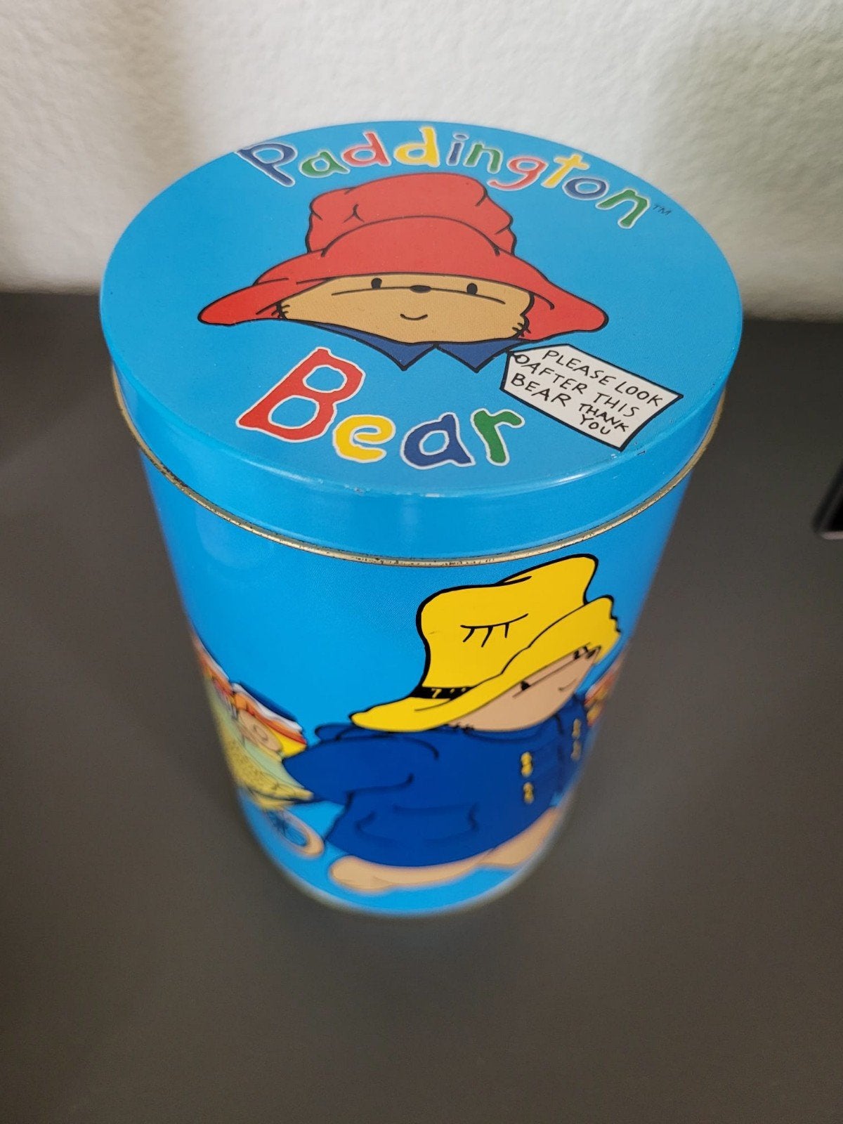 Bewaarbus blik Paddington Bear Beertje Paddington 16cm, Ophalen of Verzenden, Zo goed als nieuw, Koek(jes), Overige merken