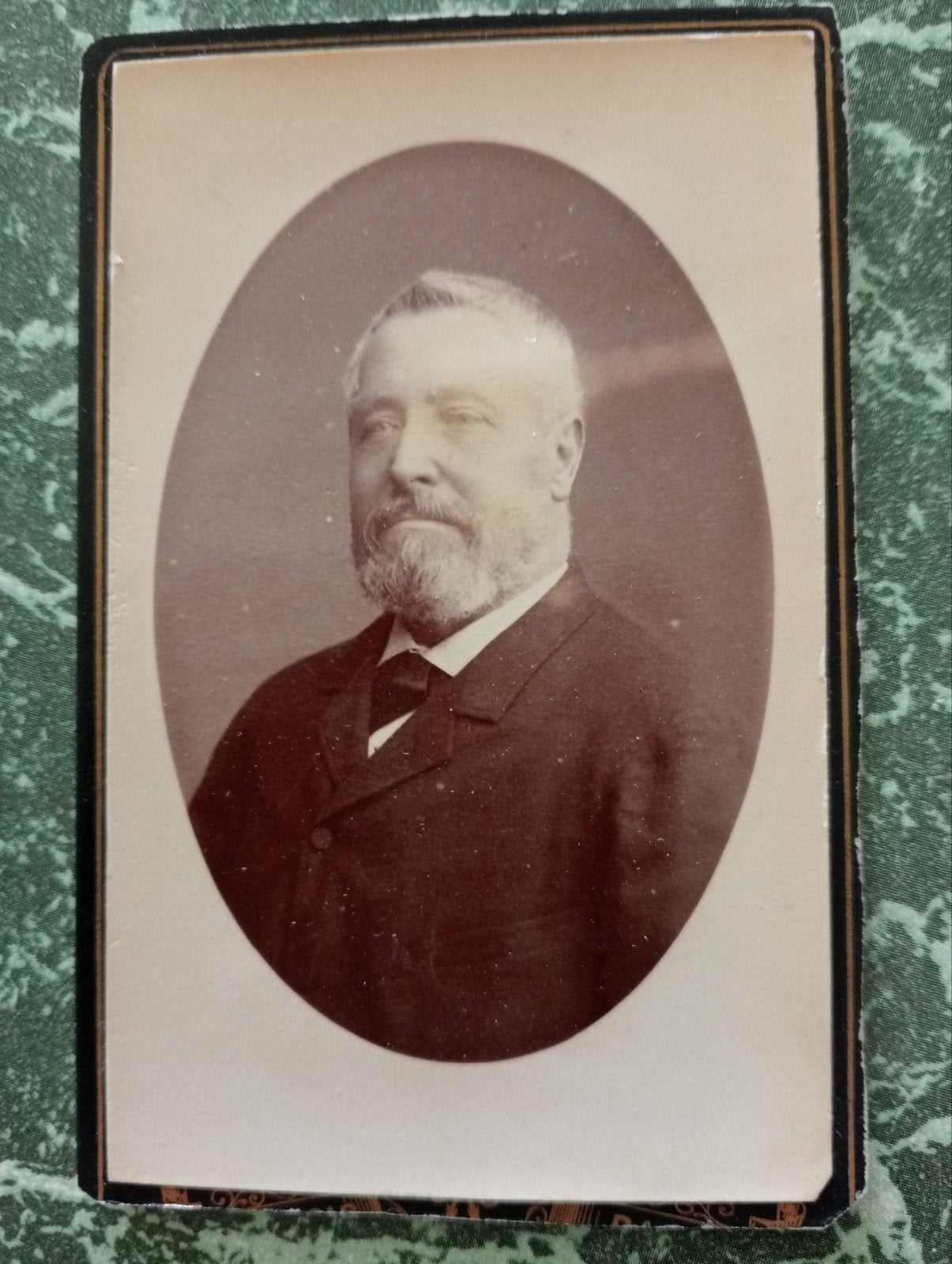 Antieke foto van een heer, Parijs, ca. 1880, Gebruikt, Foto, Ophalen of Verzenden, Voor 1940