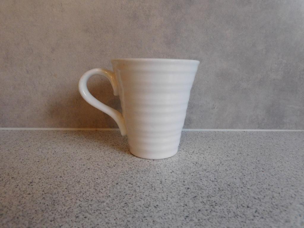 Senseo Mok Ribbel Sophie Conran Portmeirion, Ophalen of Verzenden, Zo goed als nieuw, Overige stijlen, Kop(pen) en/of Schotel(s)