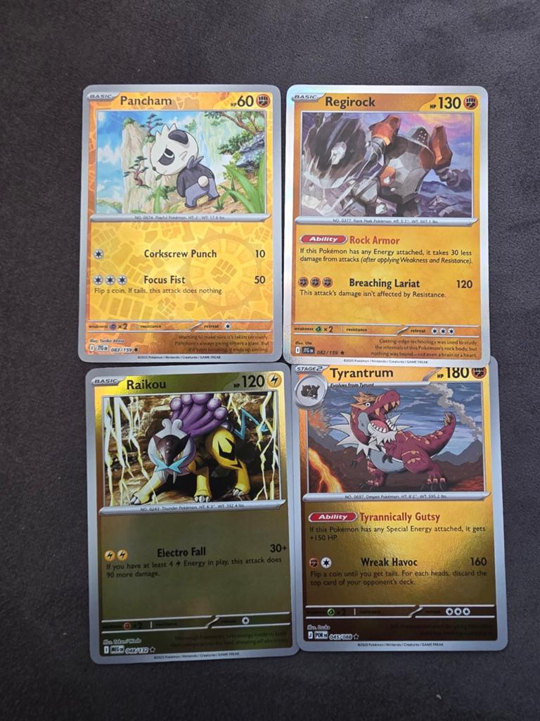 4 pokemonkaarten, Ophalen of Verzenden, Nieuw, Meerdere kaarten