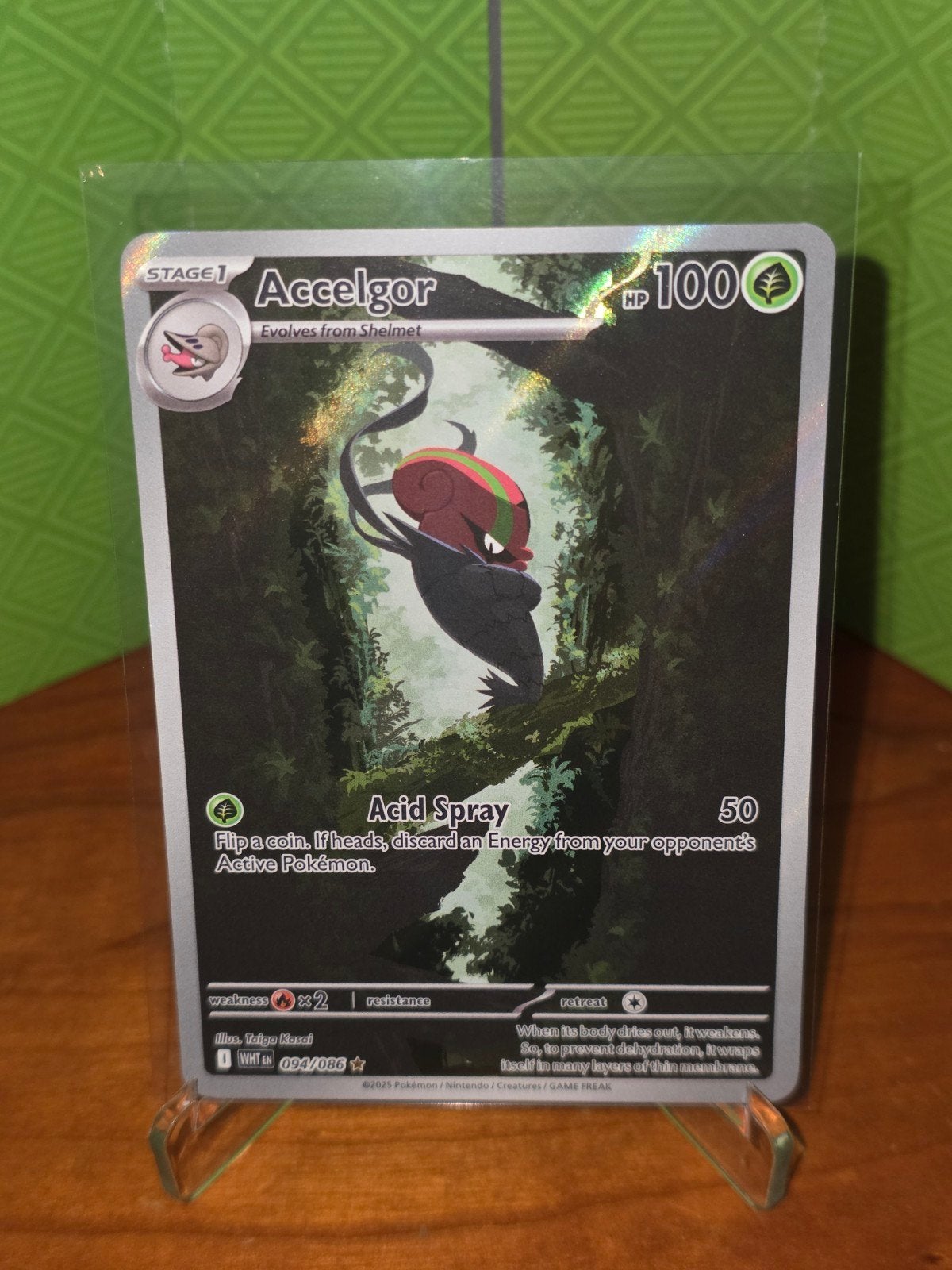 Accelgor 094 Pokemon White Flare WHT, Ophalen of Verzenden, Zo goed als nieuw, Losse kaart