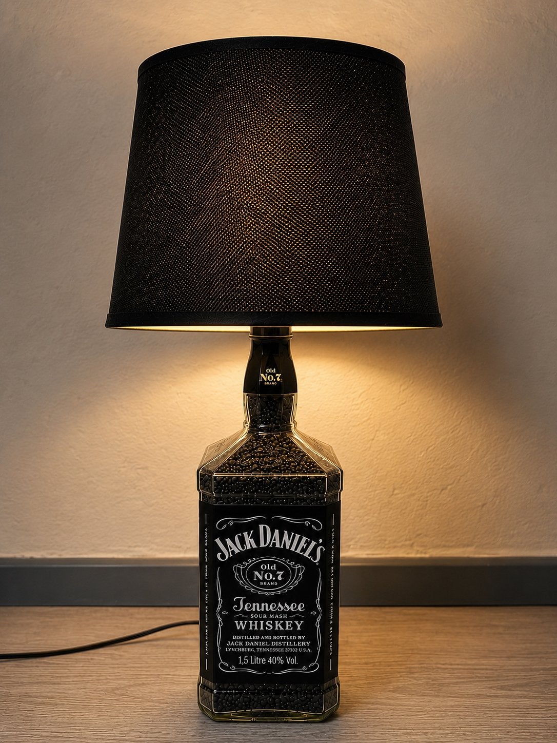 Jack Daniel’s tafellamp 1,5L fles – mancave decoratie, Verzamelen, Merken en Reclamevoorwerpen, Ophalen of Verzenden, Zo goed als nieuw
