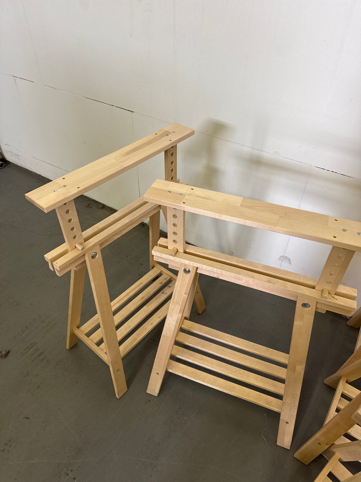 Houten schragen - verstelbaar en stevig IKEA 8 stuks, Ophalen, Gebruikt, Minder dan 70 cm