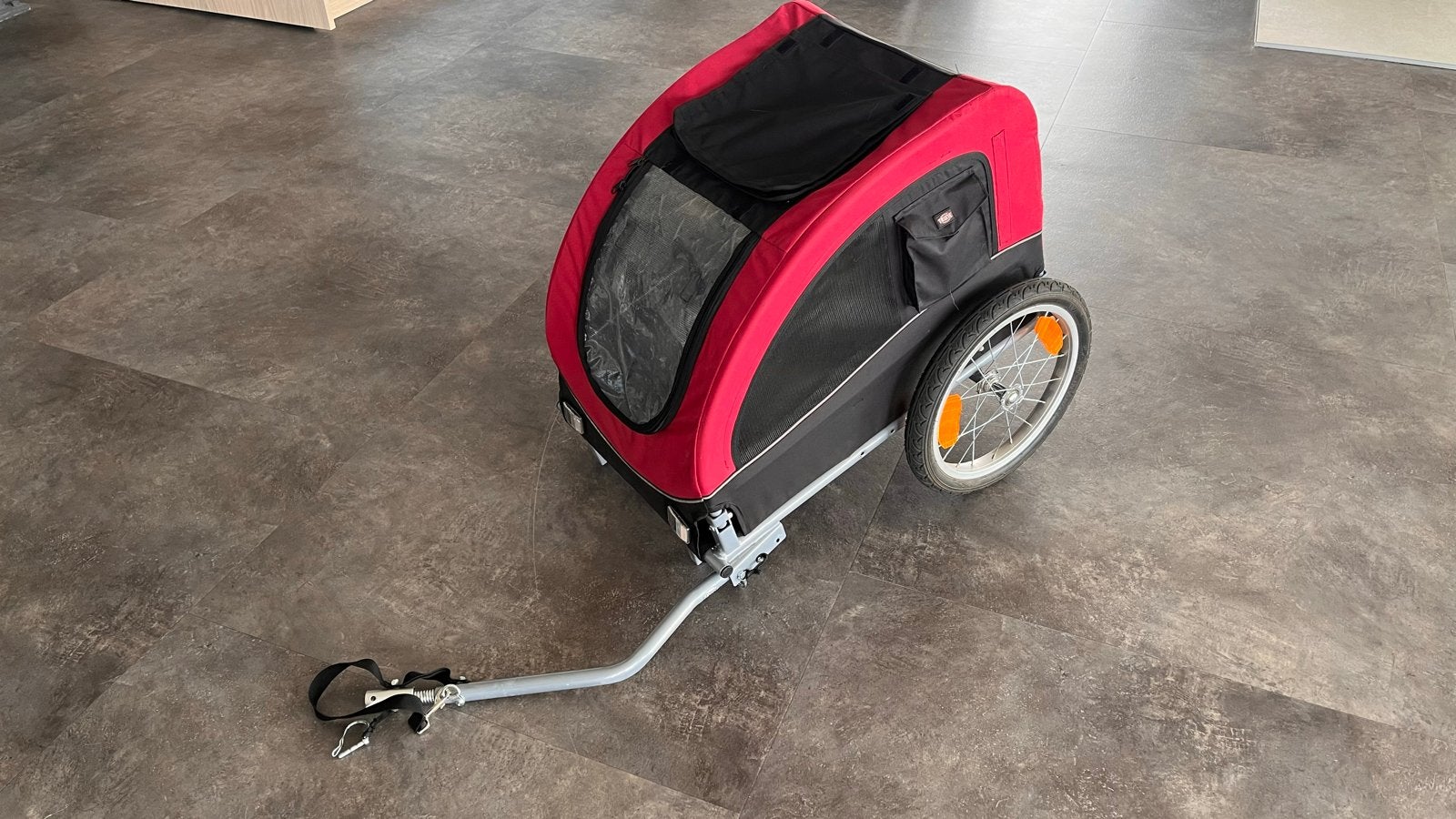 Zgan Trixie Hondenfietskar maat M- Rood en Zwart, Ophalen, Gebruikt, Opvouwbaar, 20 tot 40 kg