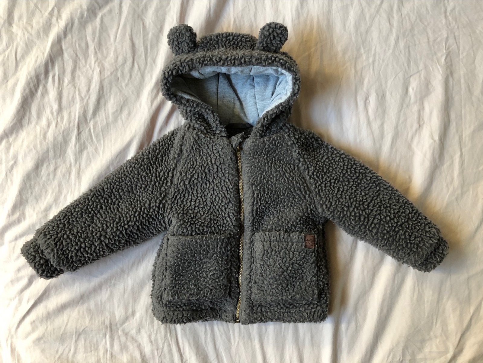 Schattig teddy jasje met oortjes - maat 68-80, Ophalen of Verzenden, Zo goed als nieuw, Jongetje of Meisje