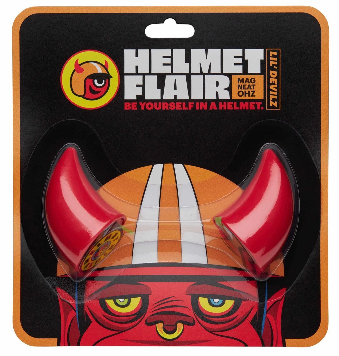HELMET FLAIR rode duivelshoorntjes klein, Verzenden, Nieuw met kaartje, Integraalhelm, Overige merken