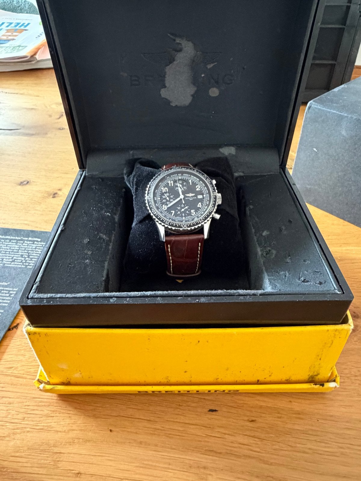 Breitling Aviastar Navitimer Chronograaf Polshorloge, Staal, Breitling, Polshorloge, Ophalen of Verzenden