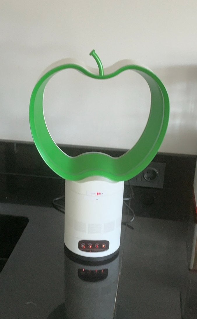 Ventilator, bladloos, 50 cm hoog. Beweegbaar, Ophalen of Verzenden, Zo goed als nieuw, Tafelventilator