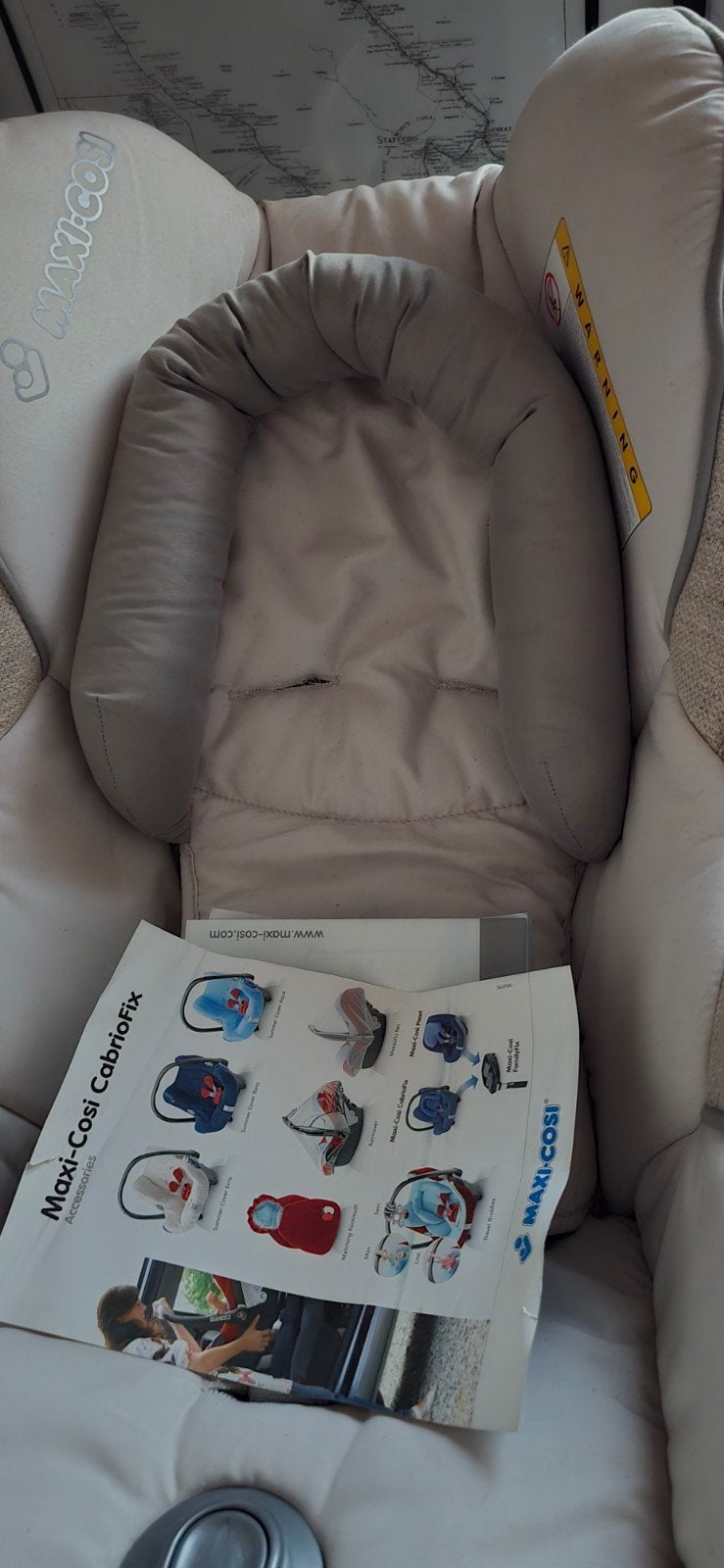Maxi-Cosi Cabriofix autostoel met verkleiner, 0 t/m 13 kg, Maxi-Cosi, Gebruikt, Autogordel
