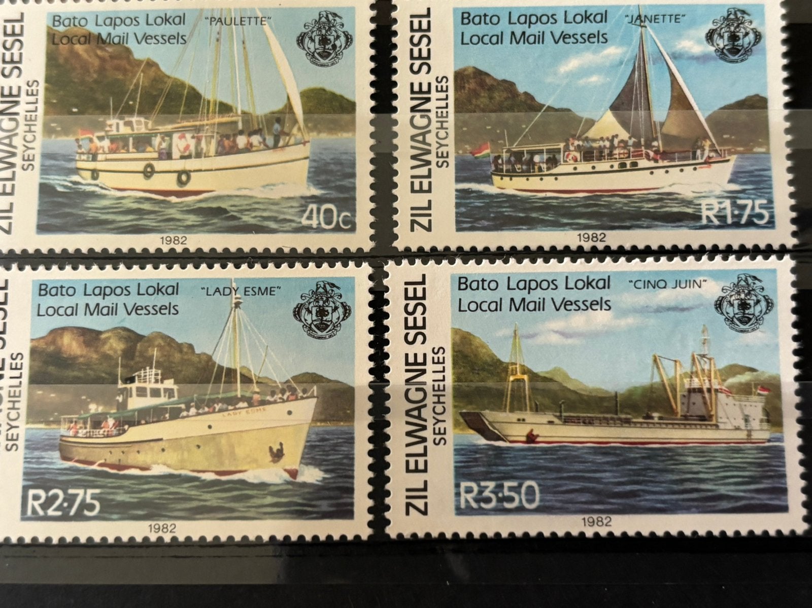 Schepen,Seychellen Zil1982, Ophalen of Verzenden, Postfris, Overige thema's