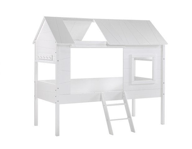 Charlotte boomhut/huisbed - 90x200 - Wit, Niet ingevuld, Niet ingevuld, Nieuw, Ophalen of Verzenden