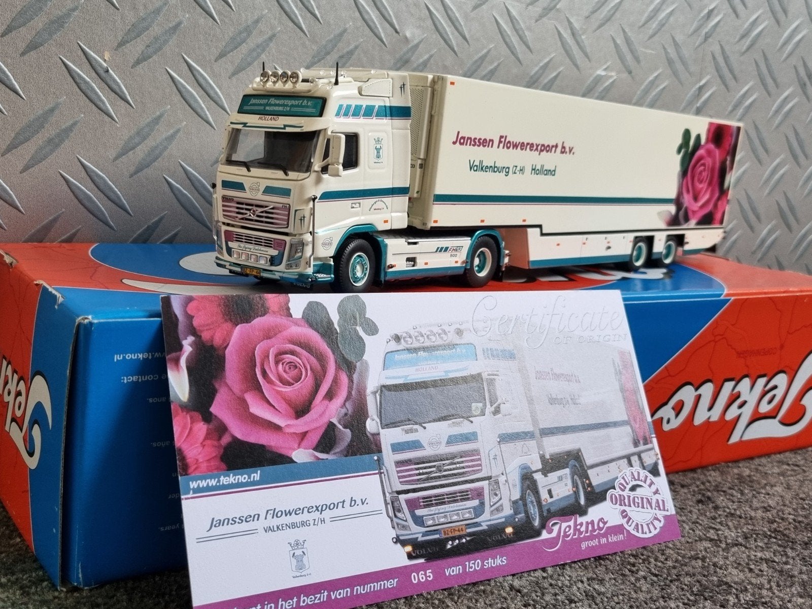 Tekno Janssen Flowerexport., Hobby en Vrije tijd, Modelauto's | 1:50, Ophalen of Verzenden, Nieuw, Bus of Vrachtwagen, Tekno