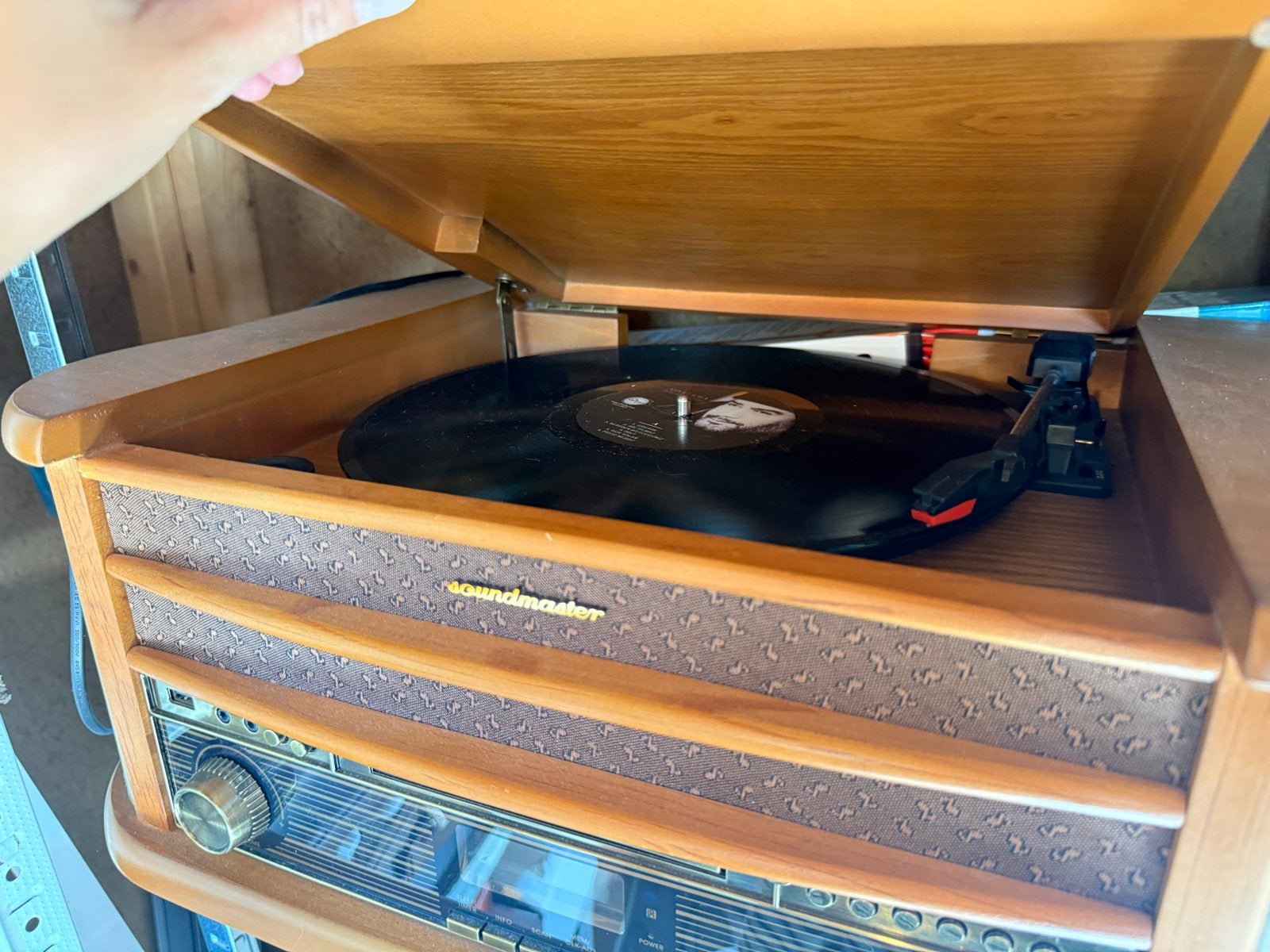 Soundmaster Platenspeler met CD, Radio en USB, Zo goed als nieuw, USB-aansluiting, Platenspeler, Ophalen