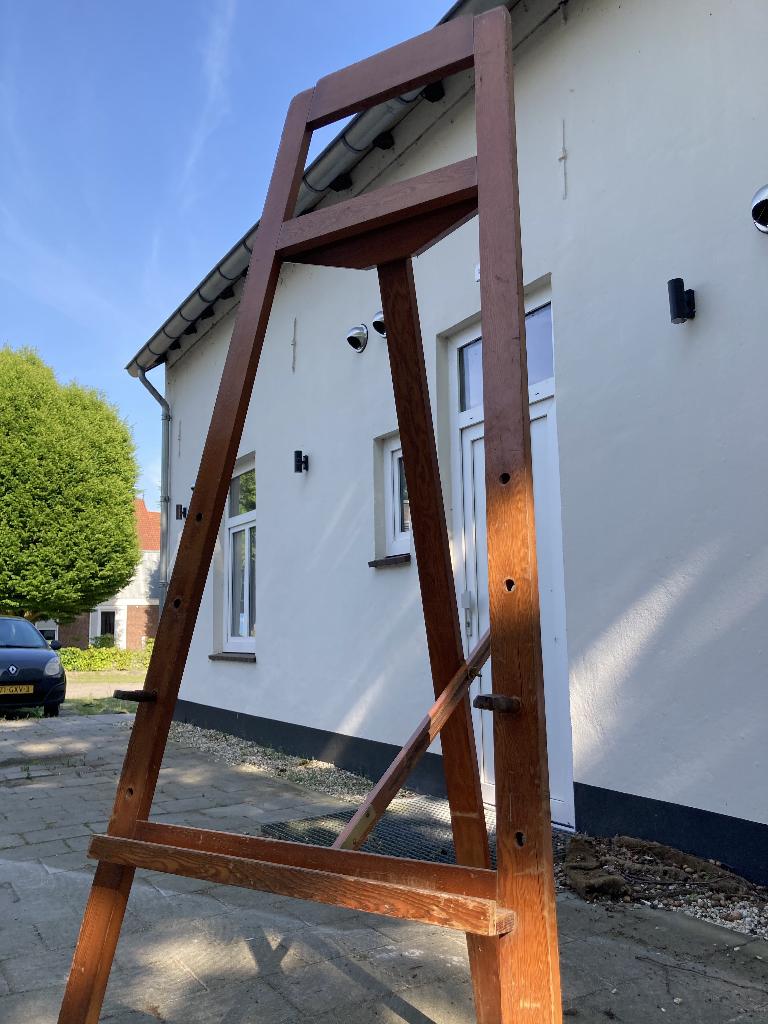 Grote schildersezel / presentatie-ezel, Hobby en Vrije tijd, Schilderen, Ophalen, Gebruikt, Ezel