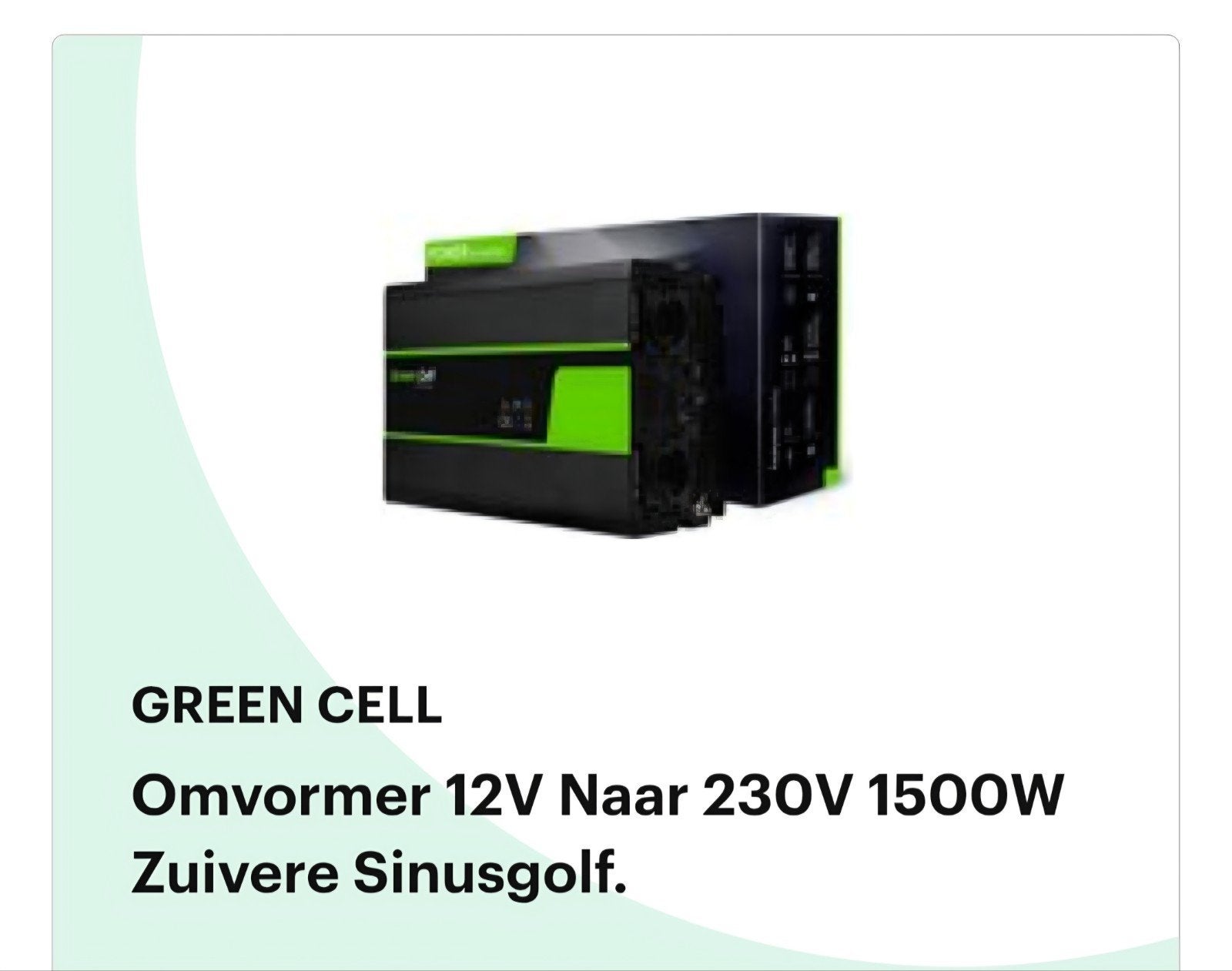 Omvormer, Ophalen of Verzenden, Zo goed als nieuw, Overige typen