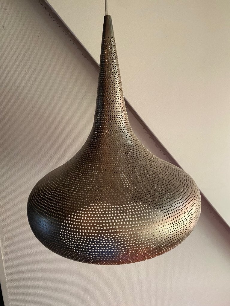 Zenza hanglamp druppelvorm – Marokkaanse/Oosterse designlamp, Huis en Inrichting, Lampen | Hanglampen, Ophalen of Verzenden, Gebruikt