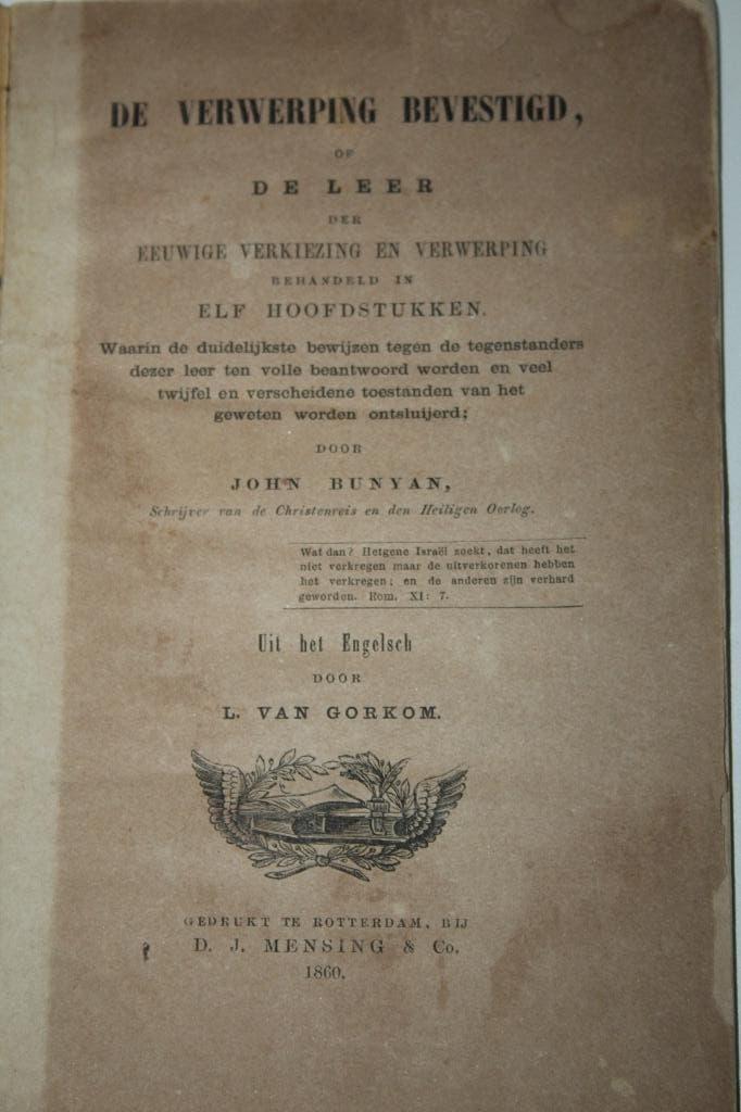 John Bunyan - De verwerping bevestigd (1860), Ophalen of Verzenden, Gelezen, Christendom | Protestants