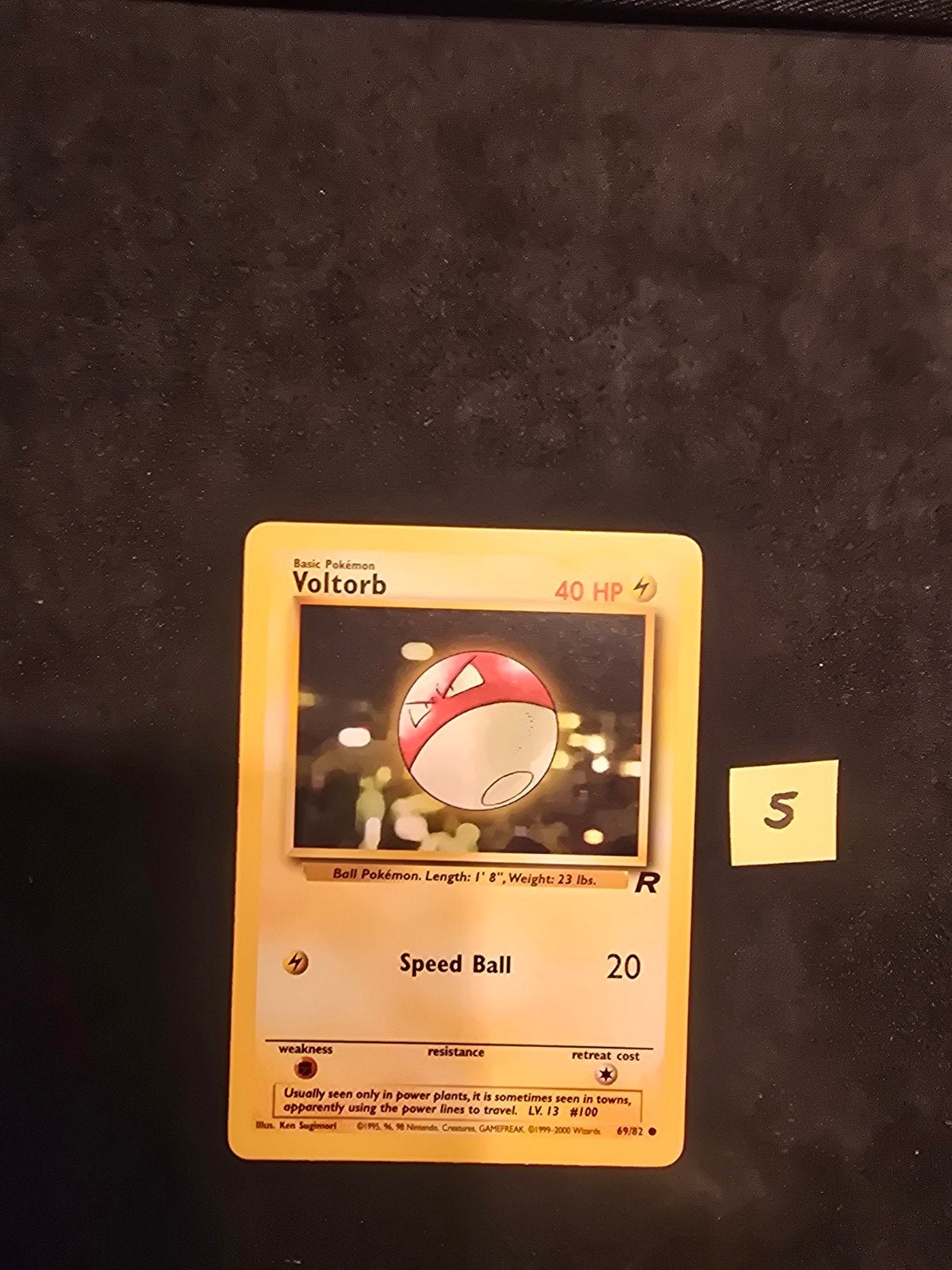 Voltorb 69/82 Team Rocket Pokémon Kaart, Ophalen of Verzenden, Gebruikt, Losse kaart