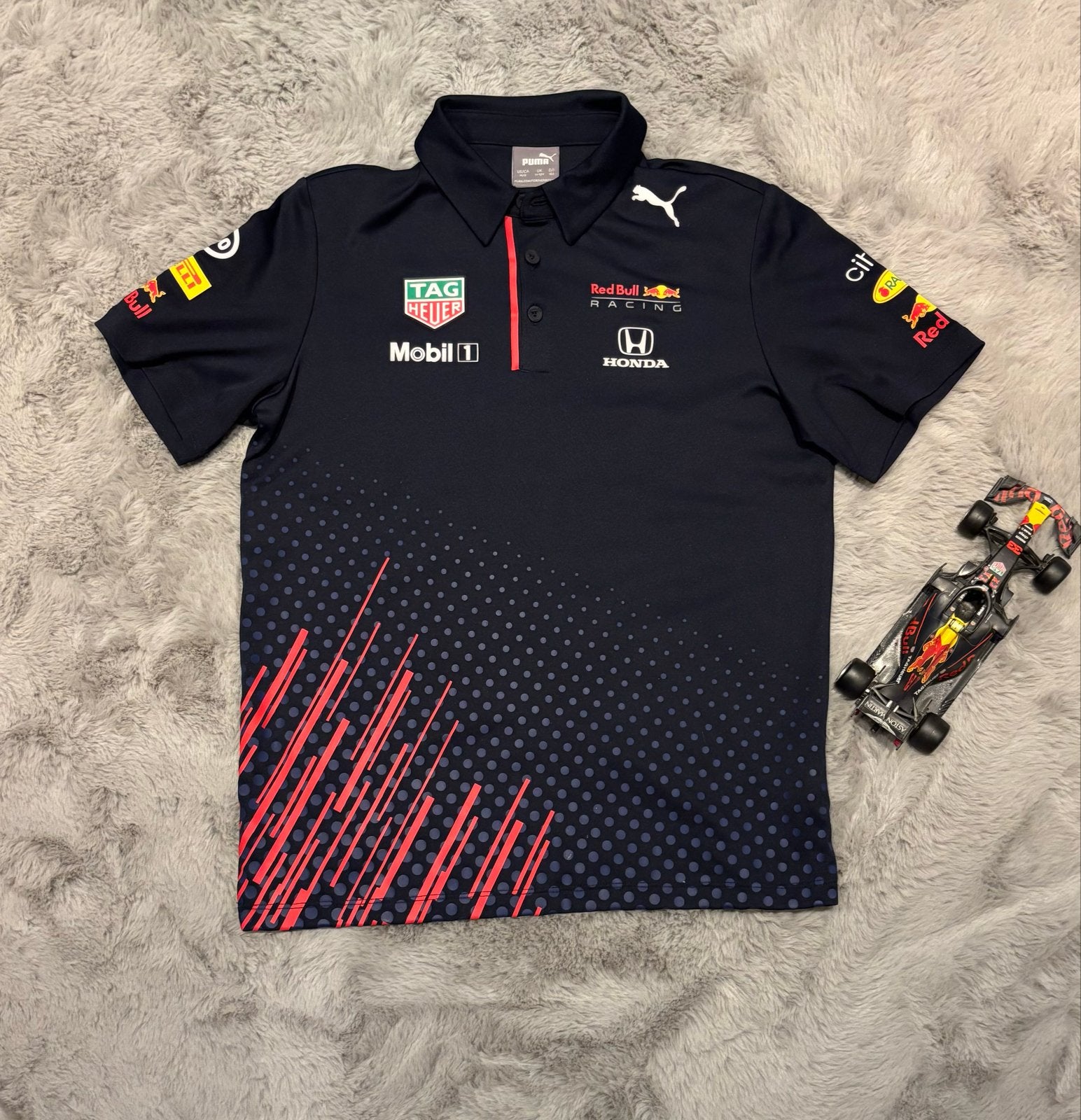 Red Bull Racing F1 Polo Shirt - Zo goed als nieuw, Ophalen of Verzenden, Zo goed als nieuw, Maat 46 (S) of kleiner, Blauw