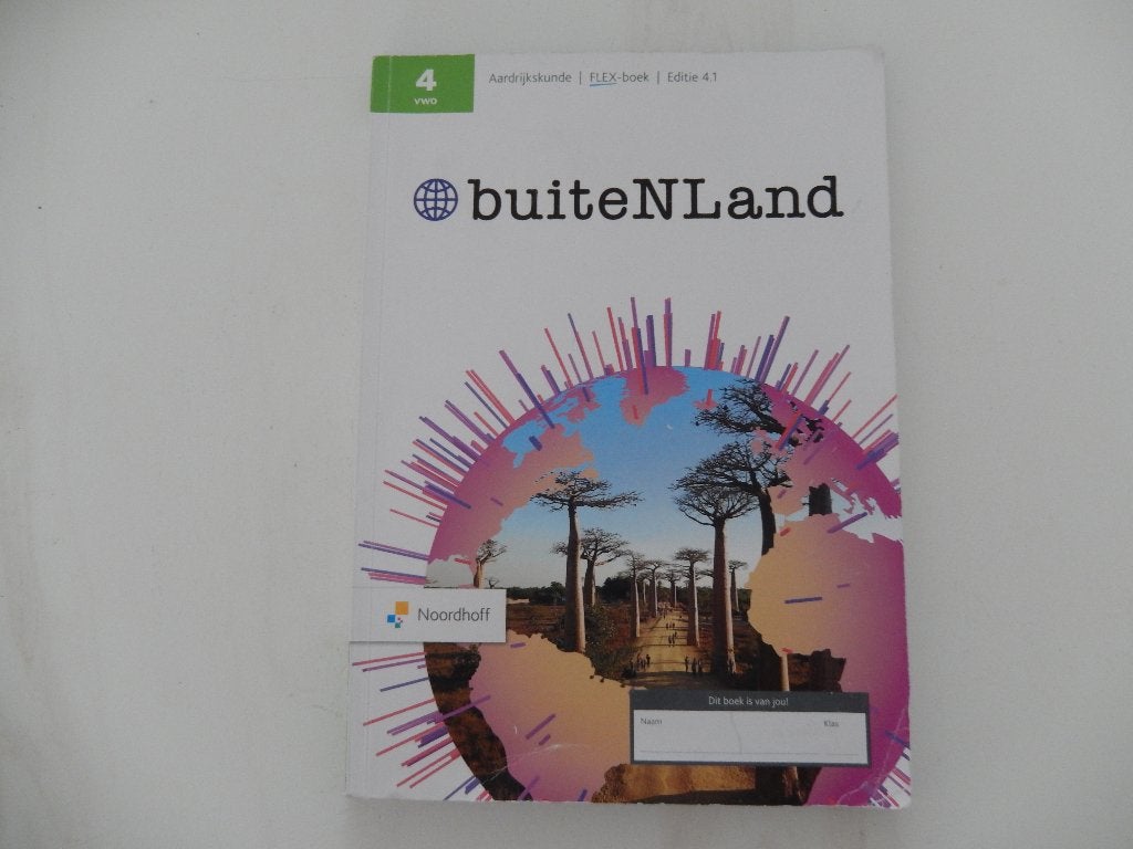 Buitenland aardrijkskunde flex boek editie 4.1  2023 VWO 4, Boeken, Gelezen, VWO, Ophalen of Verzenden, Aardrijkskunde