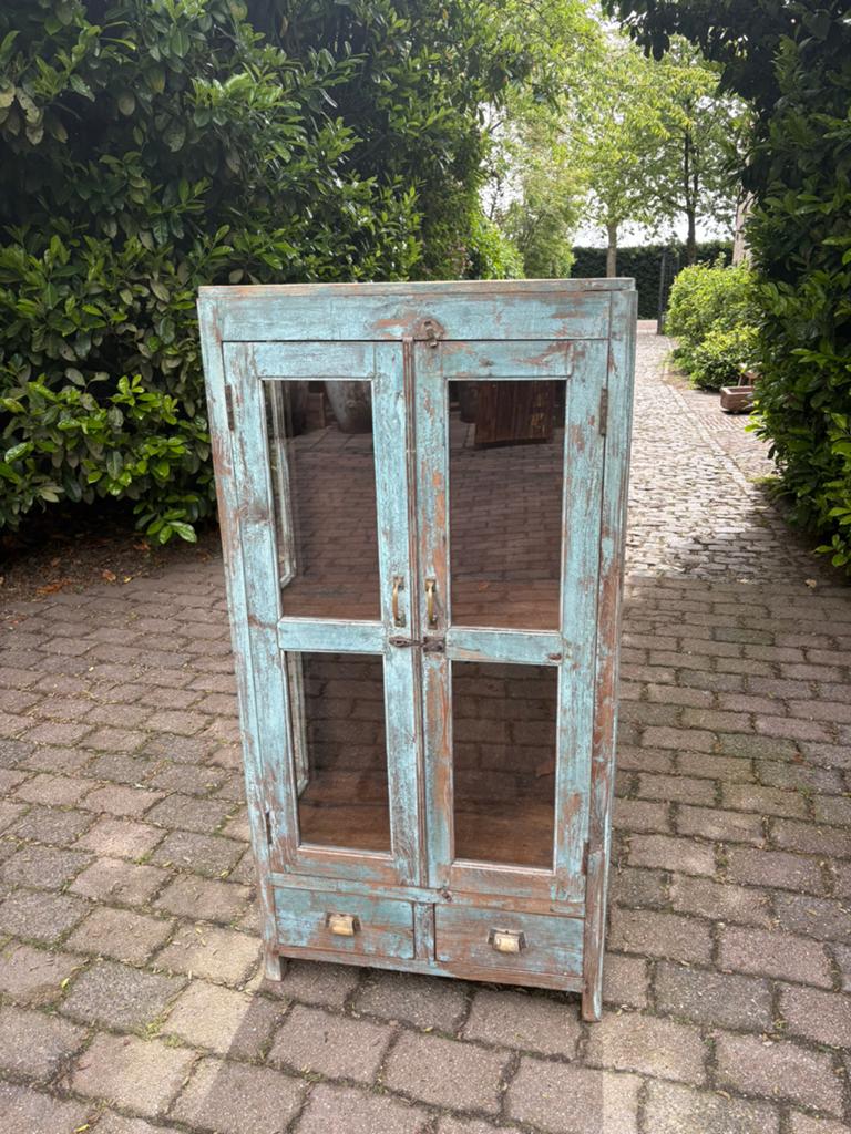 Gave kast uit India, Ophalen, Gebruikt, Met deur(en), Teakhout