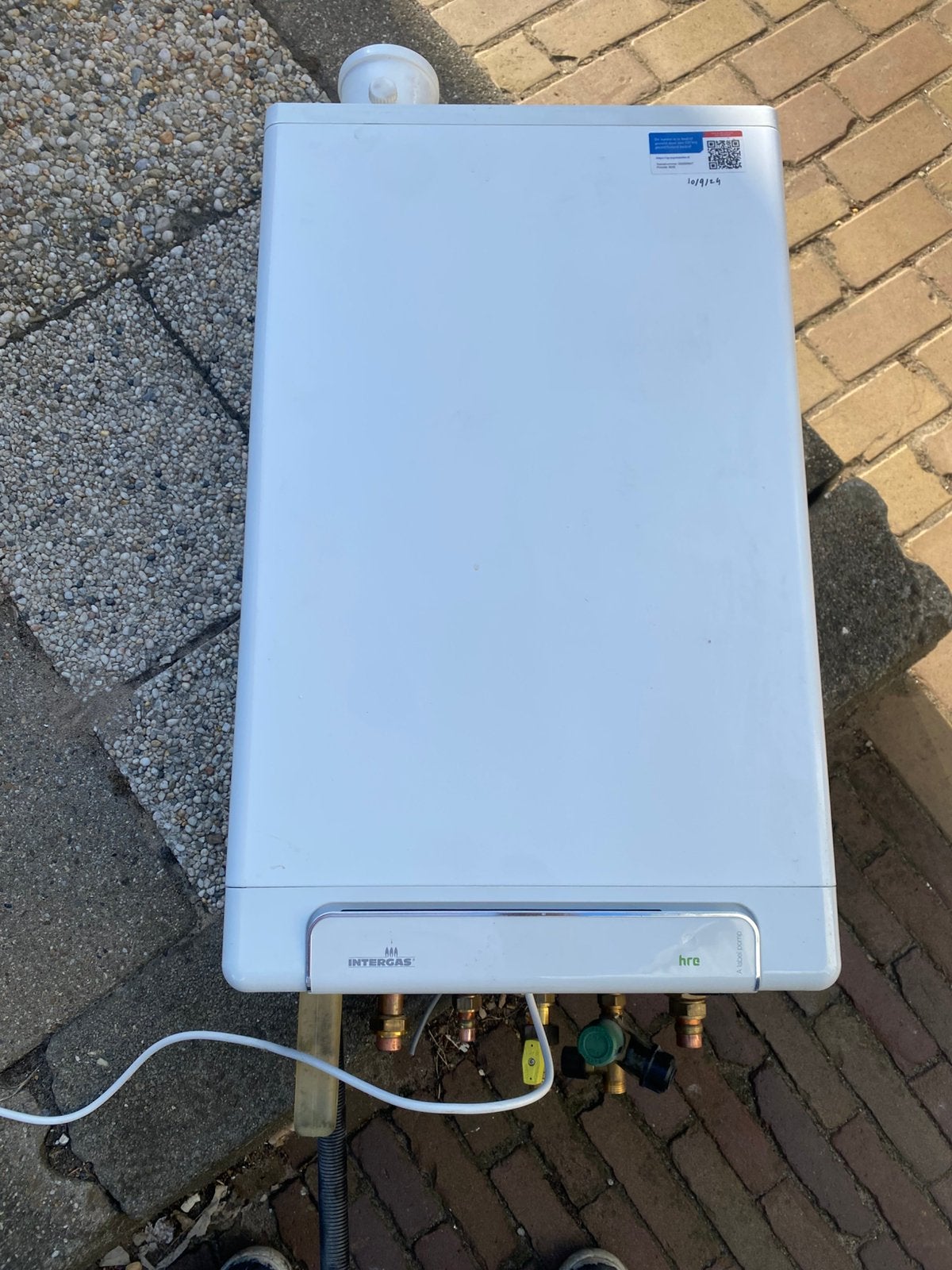 Inergas hre 36/30 A  cv ketel, Geiser, Ophalen of Verzenden, Zo goed als nieuw, Minder dan 20 liter